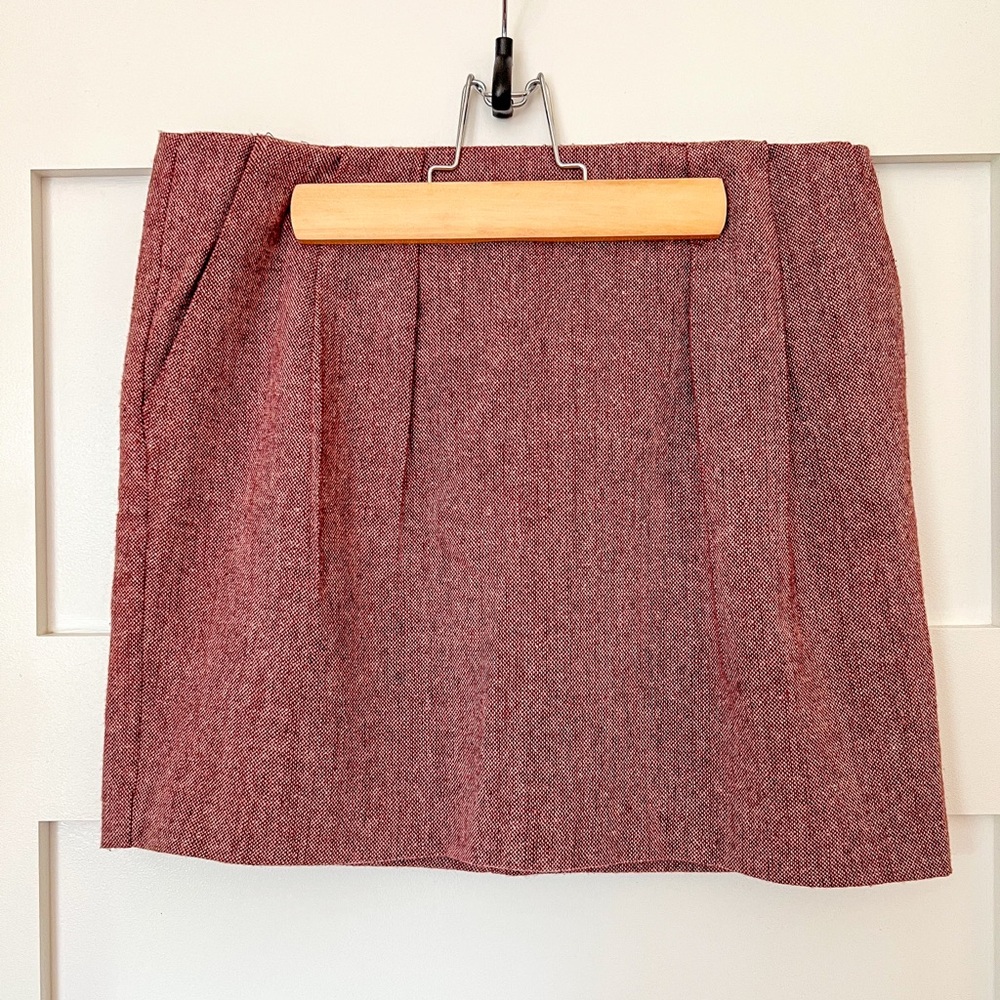 Brooklyn Industries Burgundy A-Line Mini Skirt